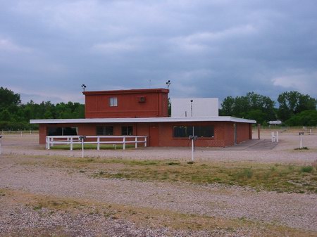 US-23 Drive-In Theater - Snack Bar And Projection - Photo From Water Winter Wonderland (newer photo)
